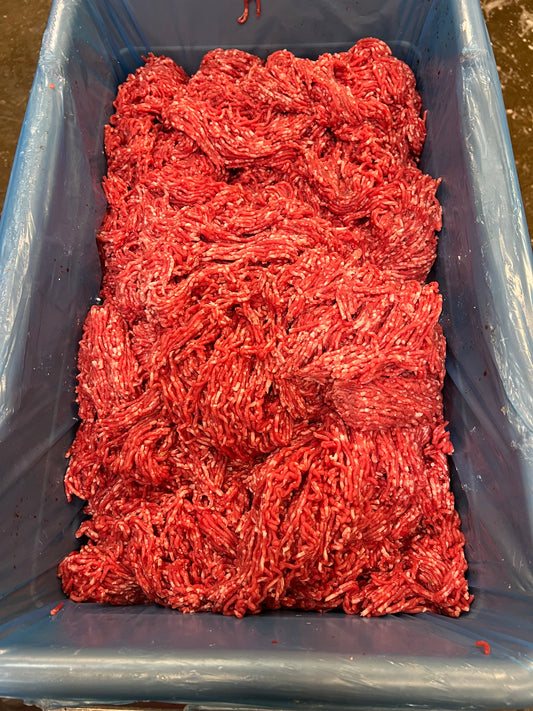Alaska grown ground beef 1 lb. packs (20 lb. box)